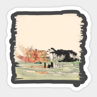 Andrei Tarkovsky's The Sacrifice Illustration Sticker